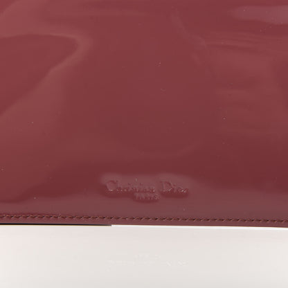 Christian Dior Patent Lady Dior Convertible Clutch Inserts Red 7 of 8