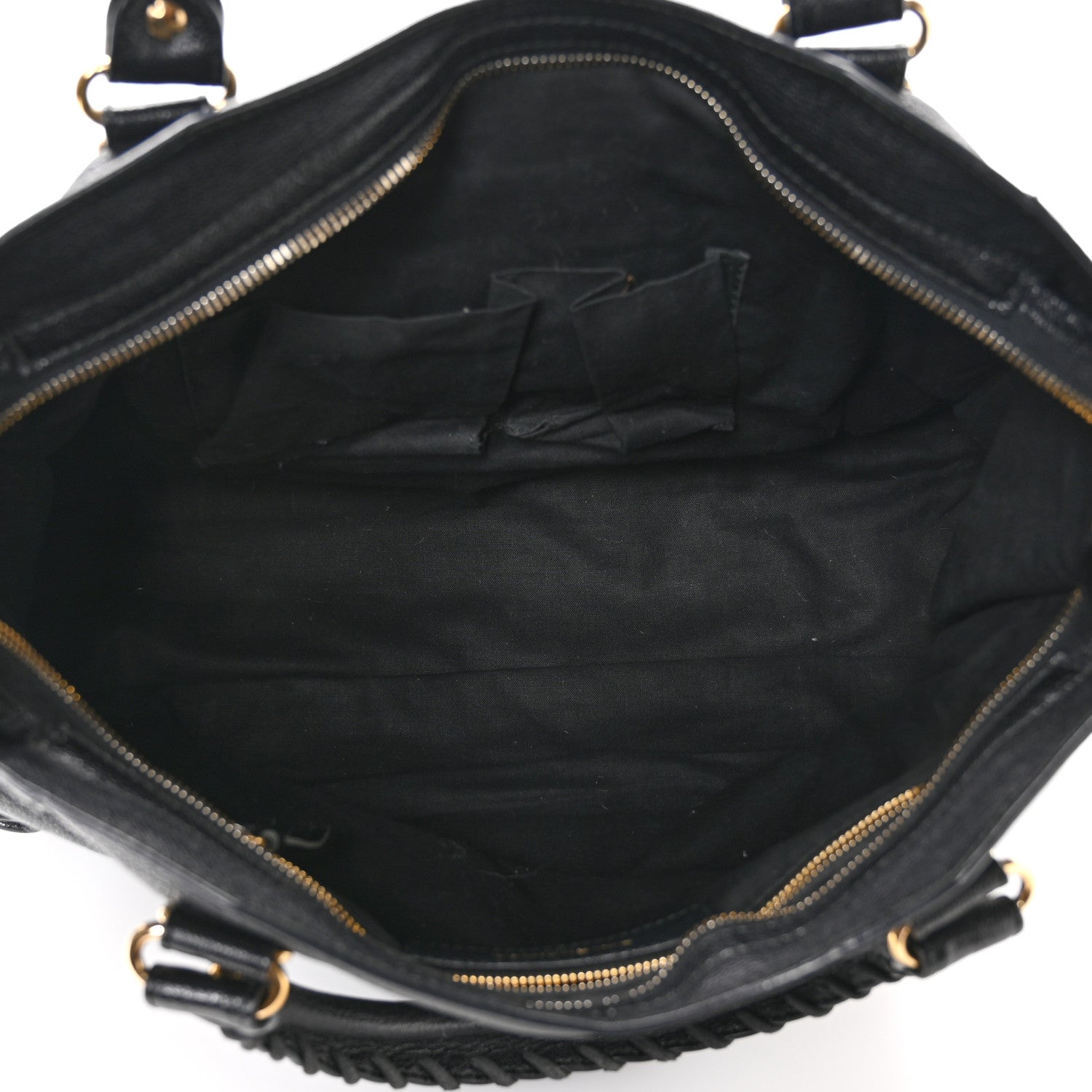 Balenciaga Chevre Gold Metallic Edge Hardware City Black 6 of 11