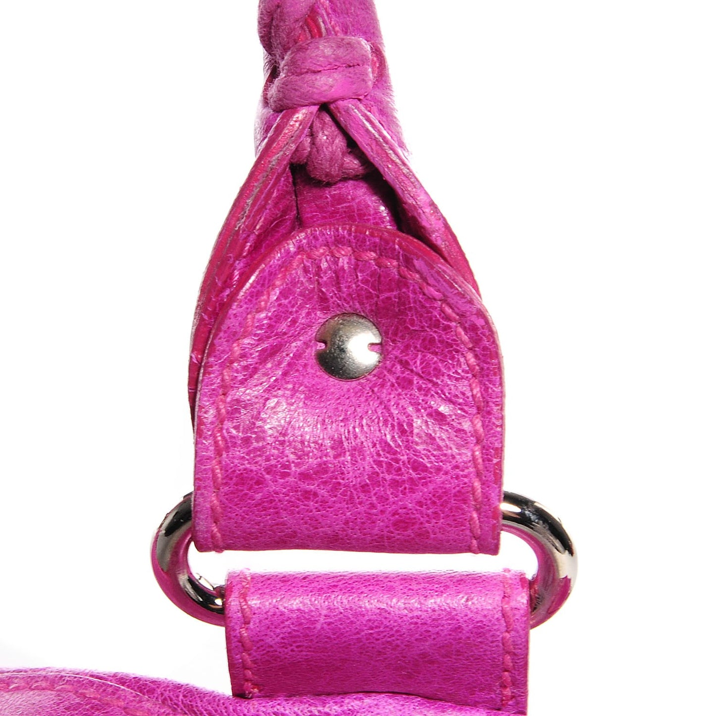 Agneau Giant 21 Silver Hardware Part Time Magenta