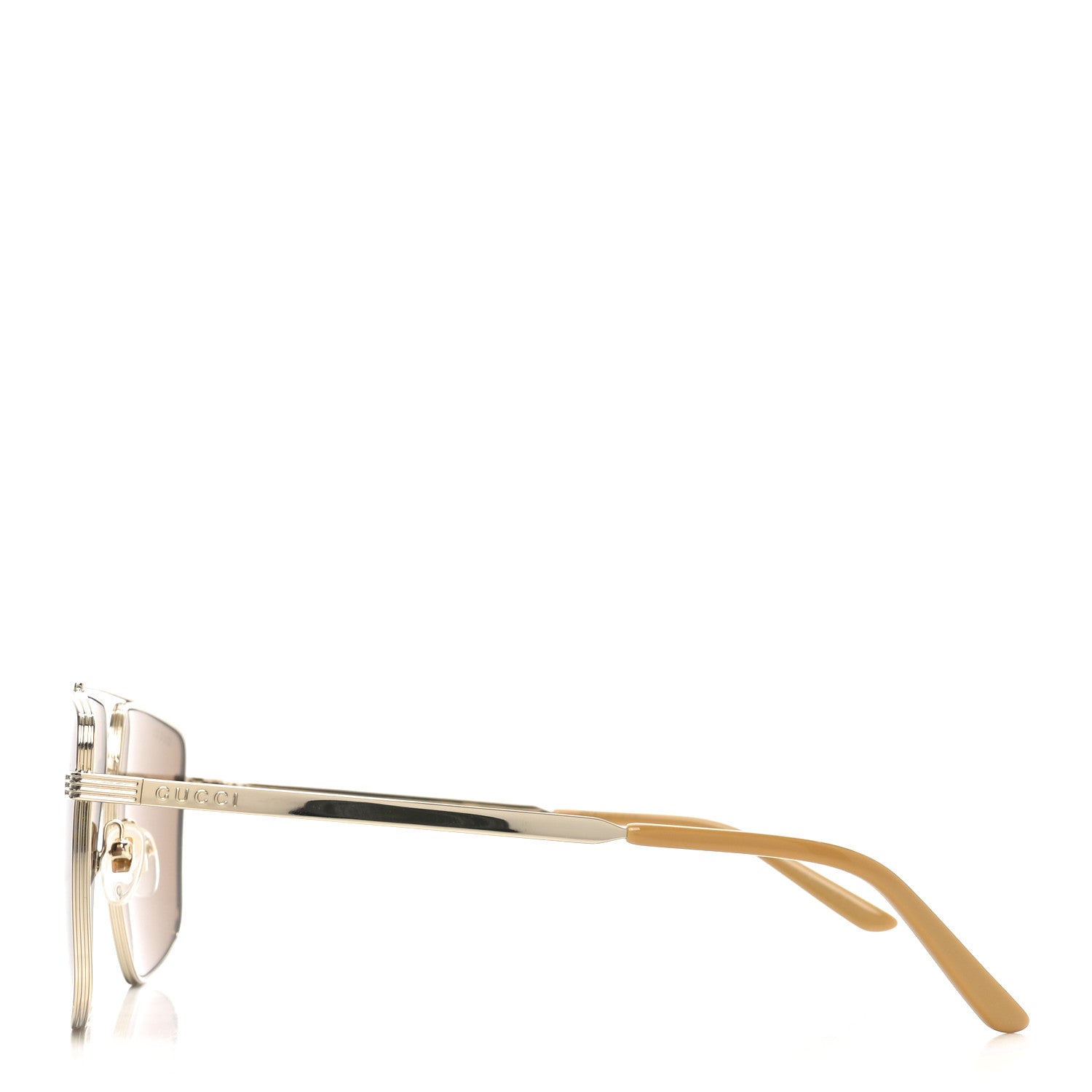 Gucci Metal Navigator Sunglasses GG0941S Gold 3 of 7