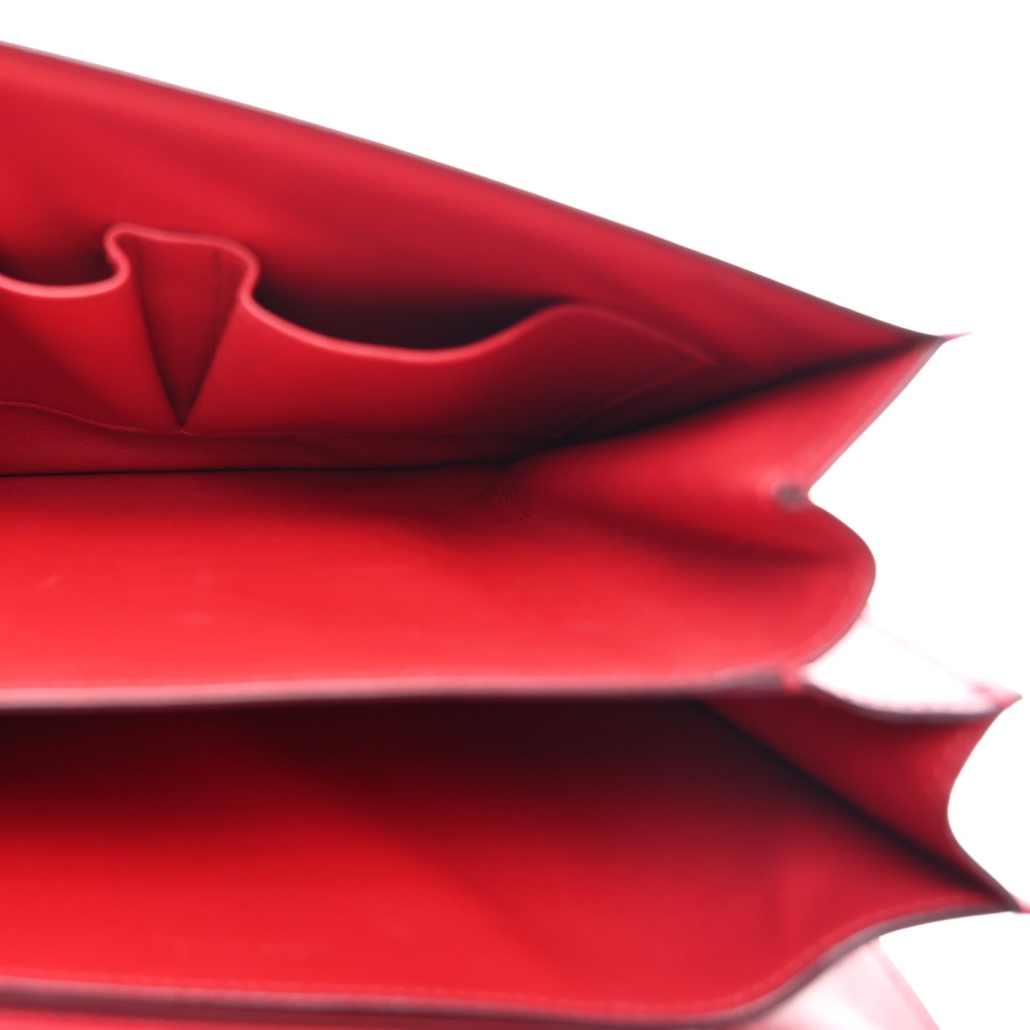 Box Calfskin Medium Classic Box Flap Bag Red