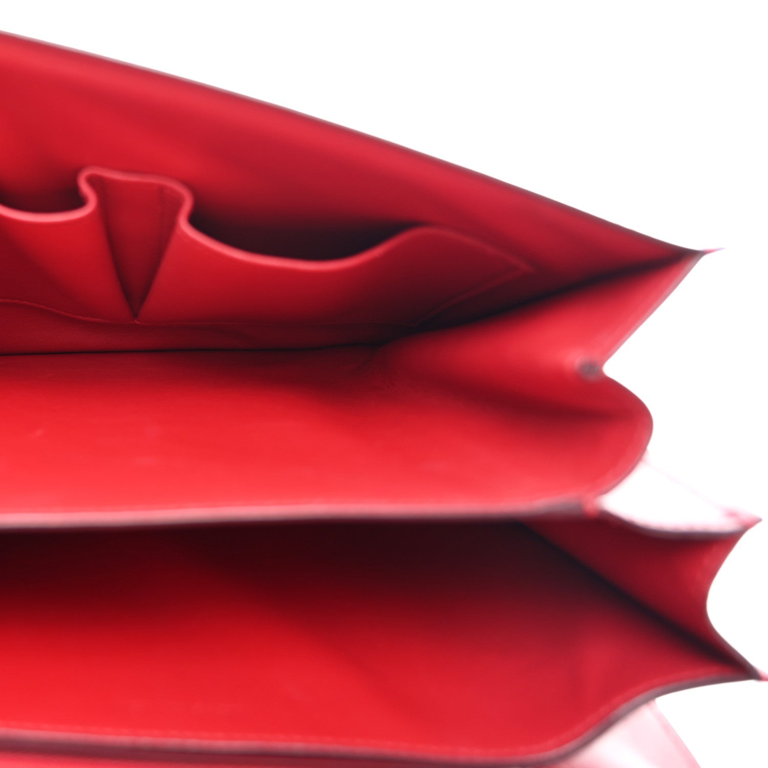 Celine Box Calfskin Medium Classic Box Flap Bag Red 5 of 13