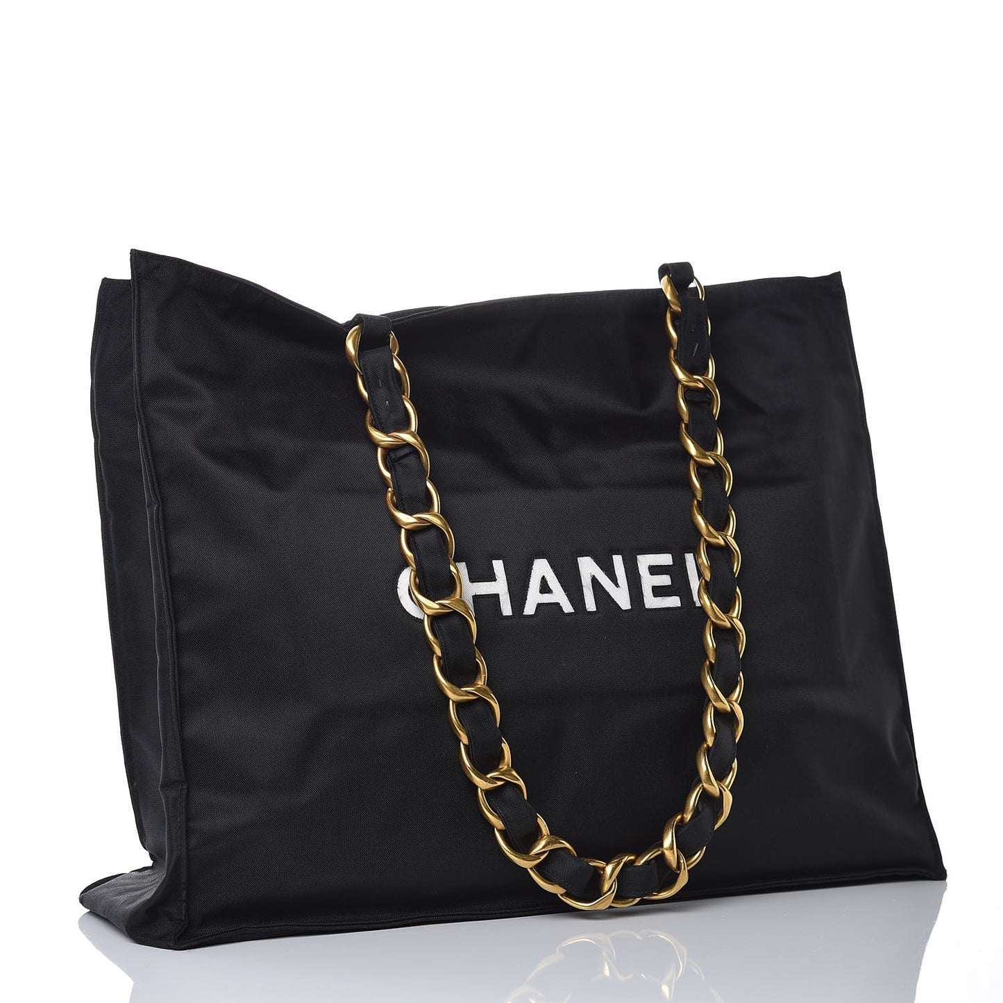 Canvas Chain Jumbo CC Tote Black
