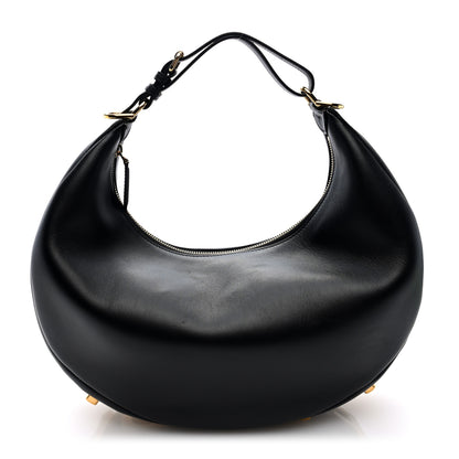 Fendi Vitello Grace Matte Medium Fendigraphy Hobo Bag Black 1 of 10