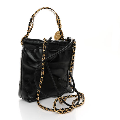 Chanel Shiny Calfskin Quilted Mini Chanel 22 Black 3 of 10