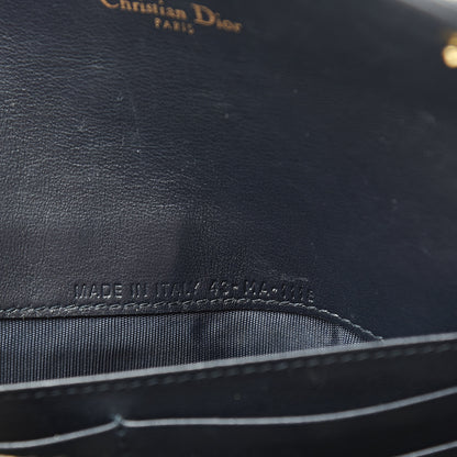 Christian Dior Oblique Saddle Chain Wallet Blue 8 of 13