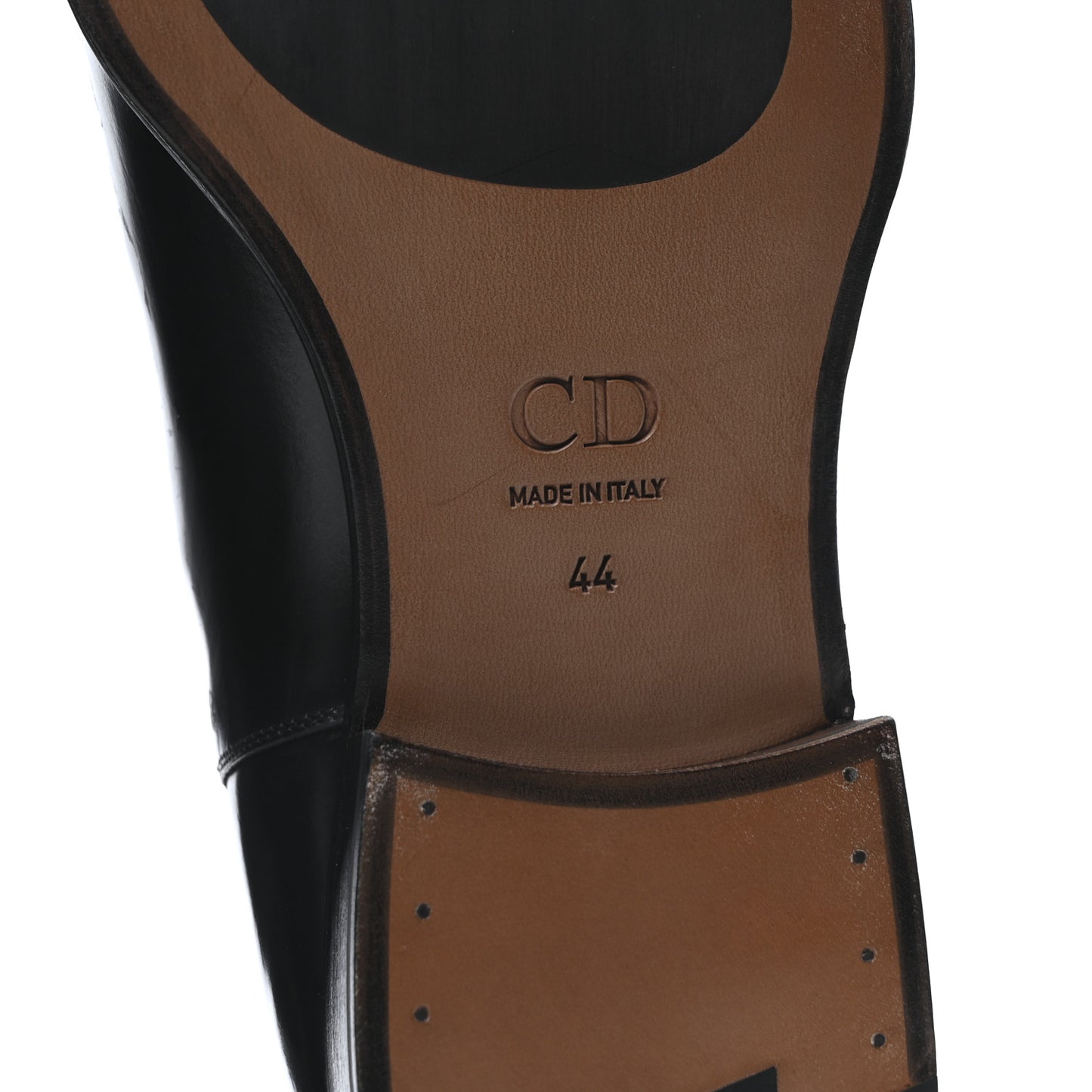 Calfskin Oblique Mens Timeless Chelsea Boots 44 Black