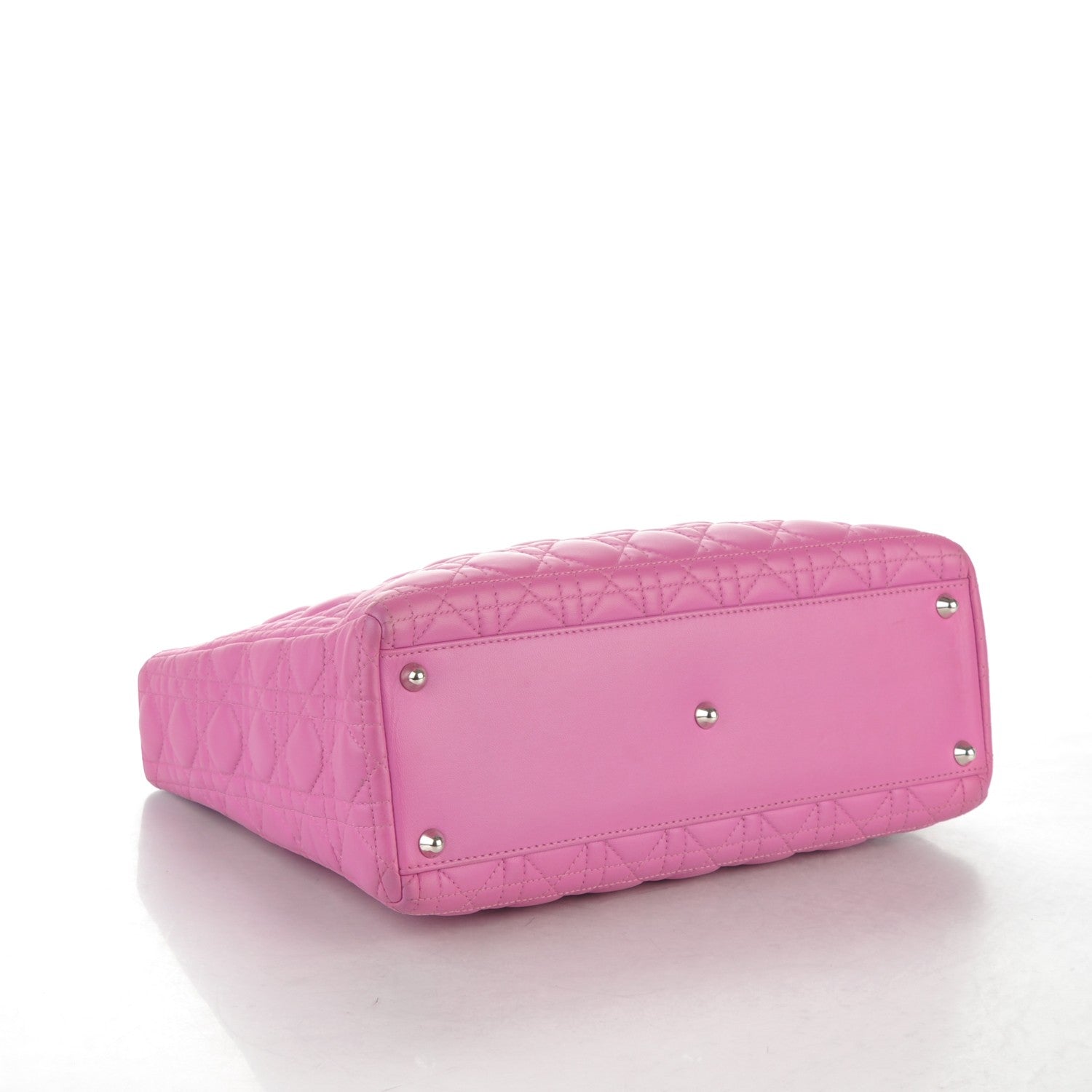 Christian Dior Lambskin Cannage Large Lady Dior Pink 5 of 11