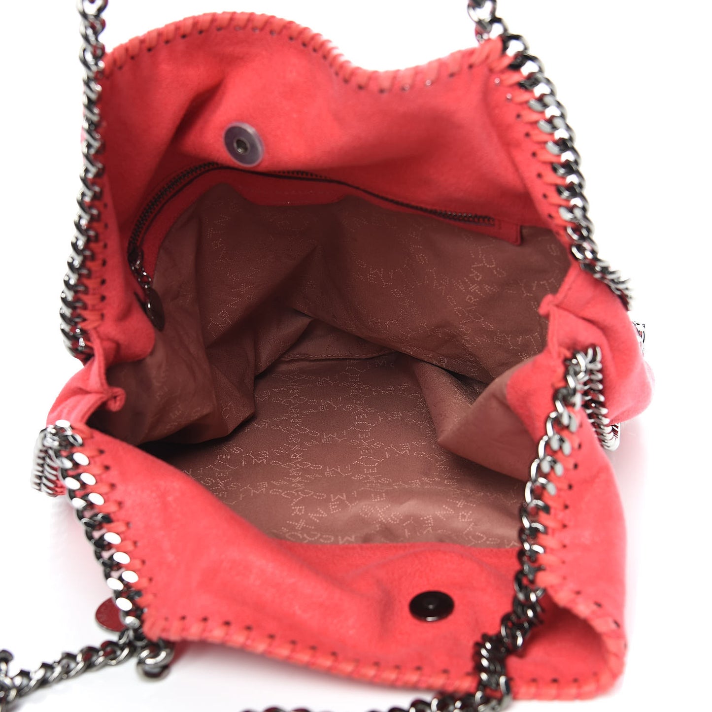 Shaggy Deer Small Falabella Tote Pink Fluo