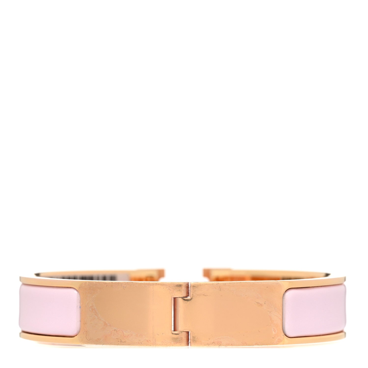 Hermes Enamel Narrow Clic Clac H Bracelet PM Rose Dragee 3 of 5