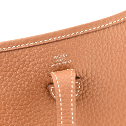 Hermes Taurillon Maurice Amazone Evelyne TPM Gold White 6 of 13