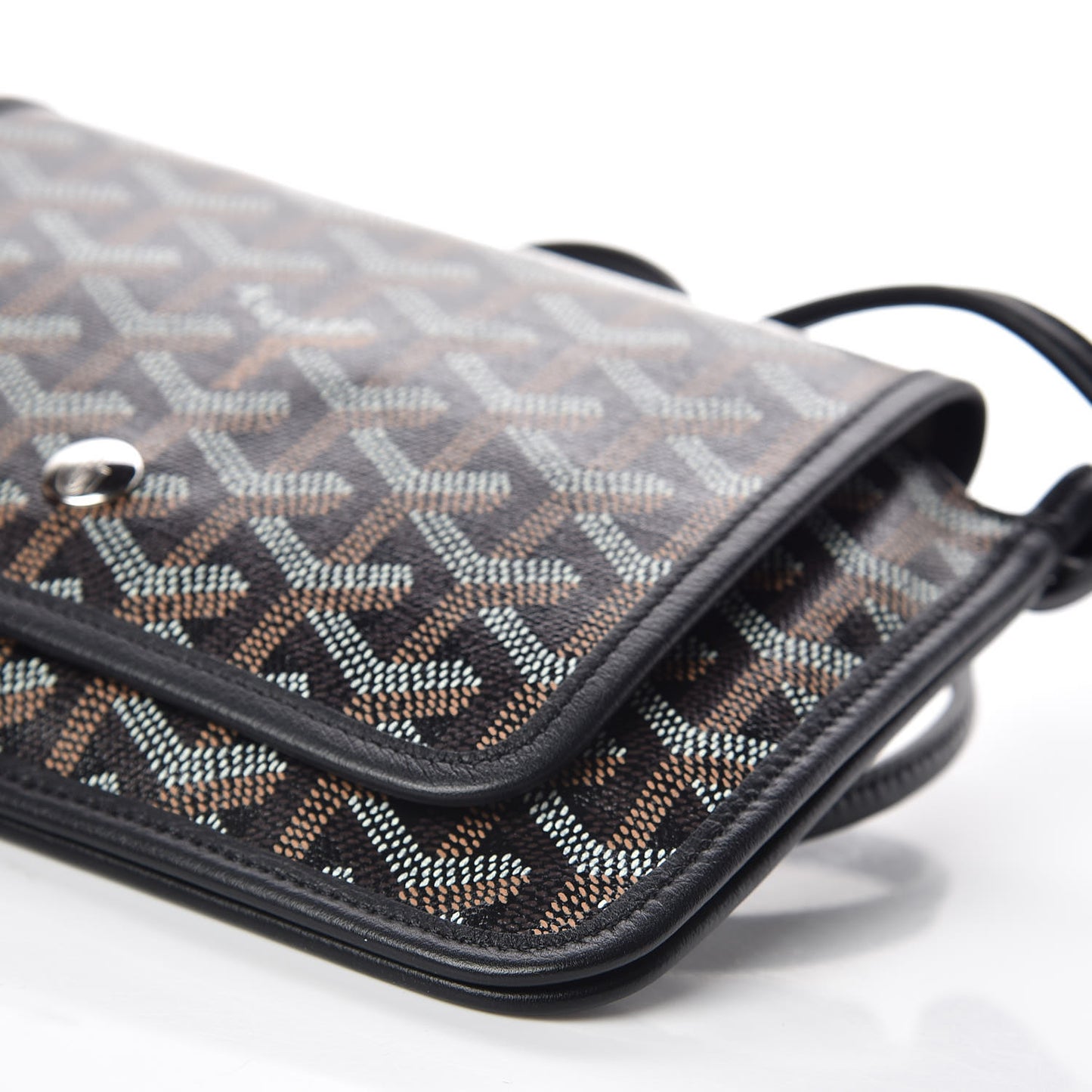 Goyardine Plumet Wallet Clutch Black