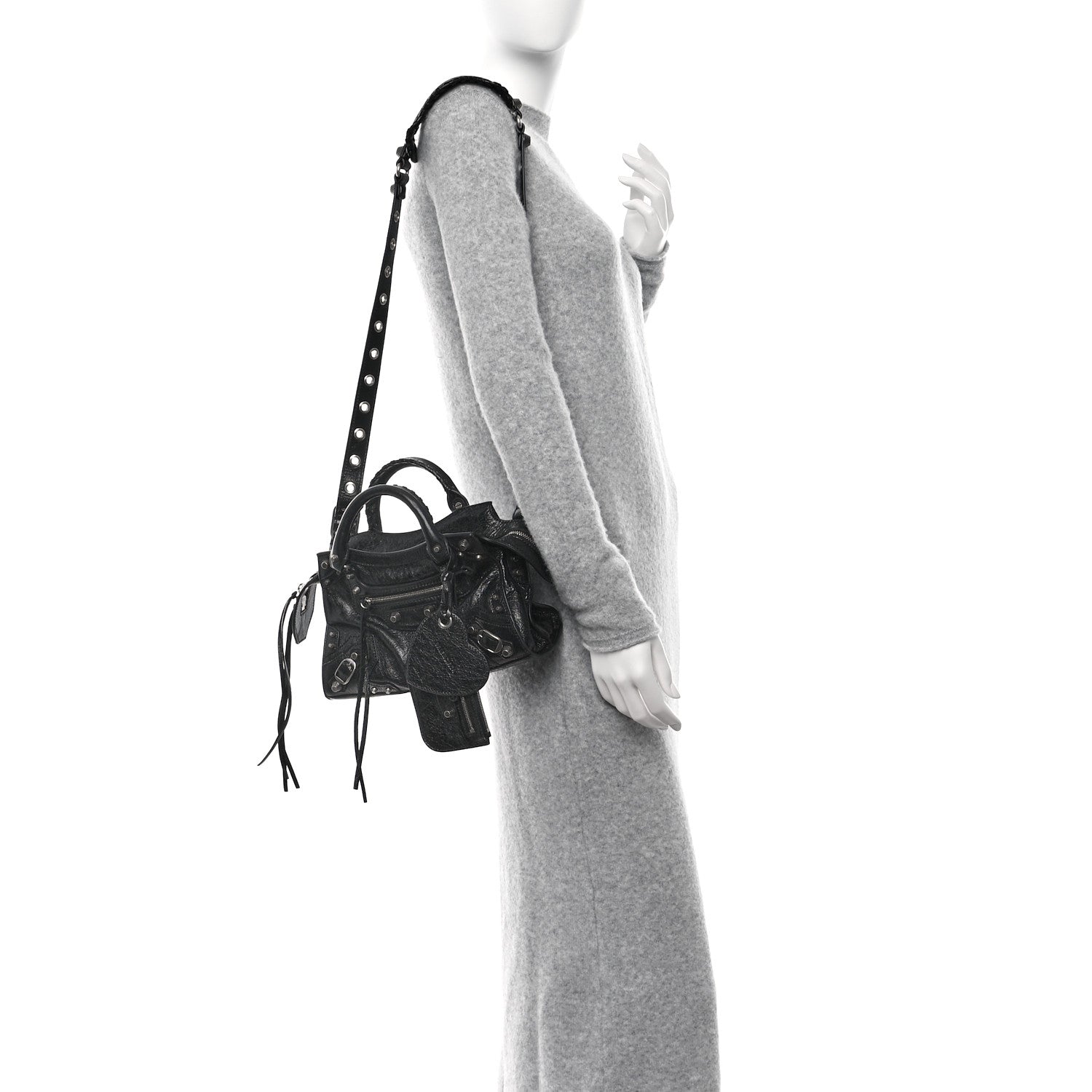 Balenciaga Agneau Arena Neo Cagole Handbag XS Black 2 of 14