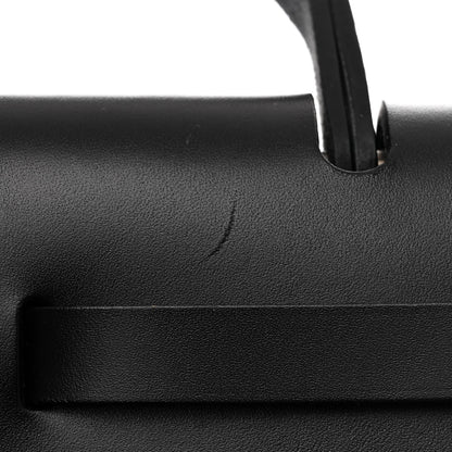 Hermes Military Toile Vache Hunter Herbag Zip Retourne 31 PM Black 12 of 13