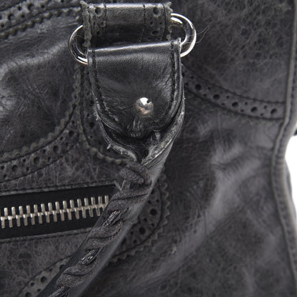 Balenciaga Agneau Giant Brogues Hardware City Black 19 of 19