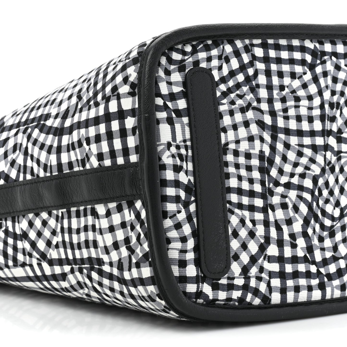Grained Calfskin Visetos Medium Liz Reversible Shopper Tote Black