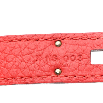 Hermes Taurillon Clemence Jypsiere 28 Rouge Tomate 7 of 12