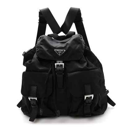 Prada Re-Nylon Vela Saffiano Medium Backpack Black 1 of 12