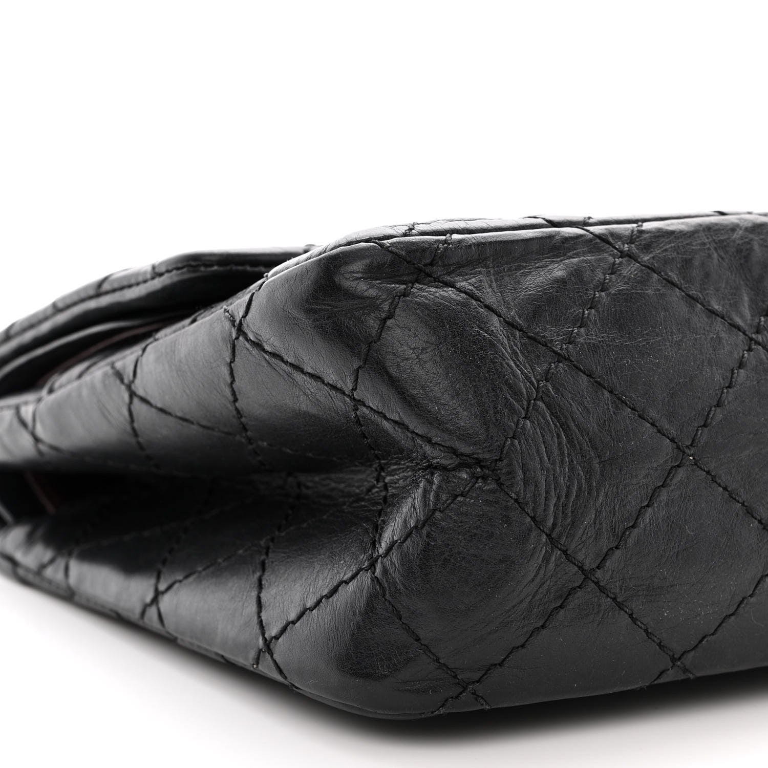 Chanel Aged Calfskin Quilted 2.55 Reissue 225 Flap Black 9 of 11