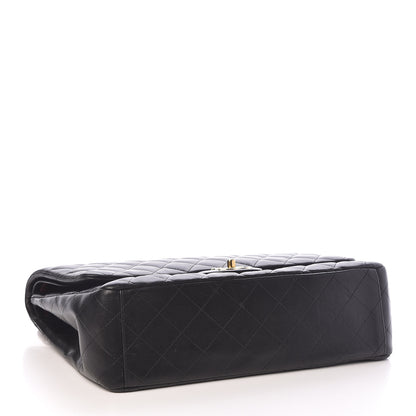 Chanel Lambskin Quilted Maxi Double Flap Black 4 of 10