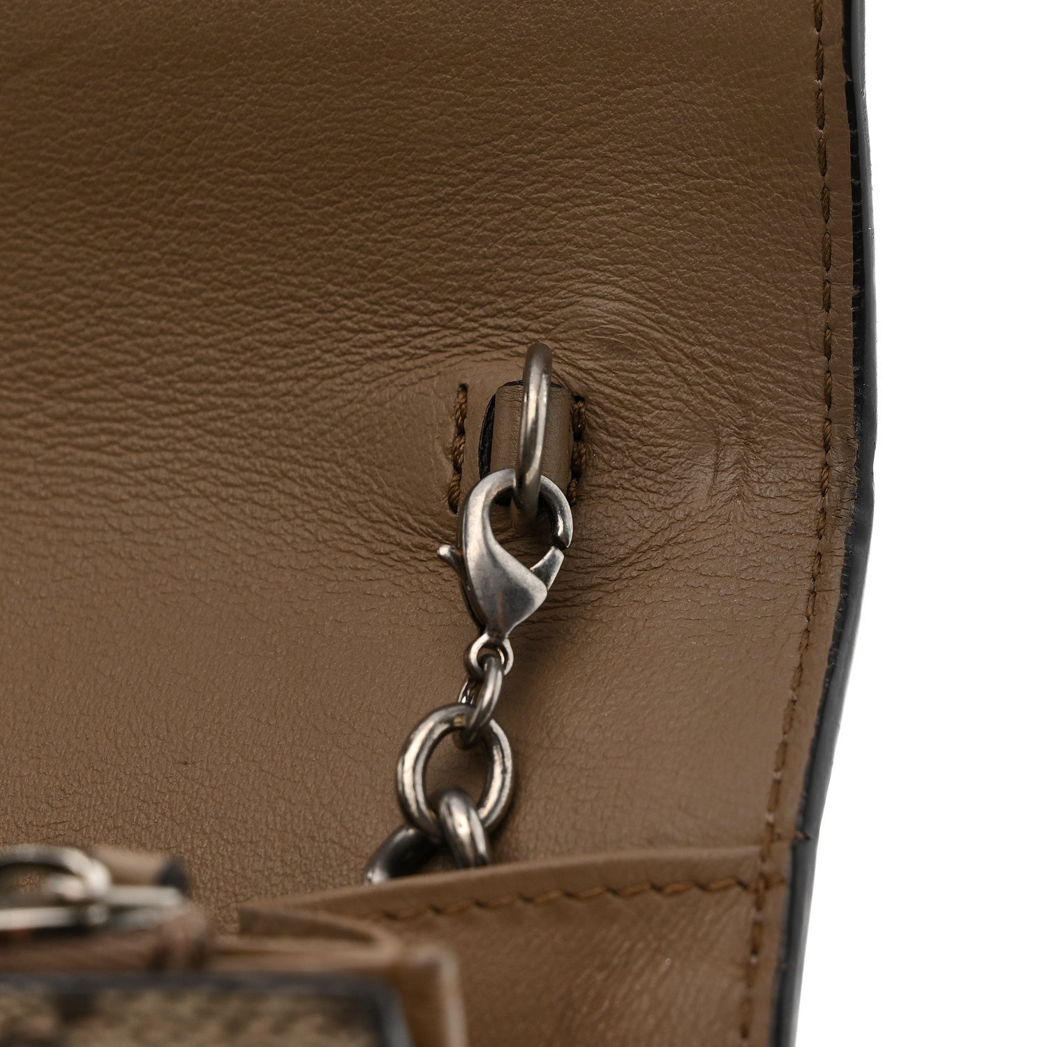 Gucci GG Supreme Monogram Mini Dionysus Chain Wallet Beige Taupe 13 of 15