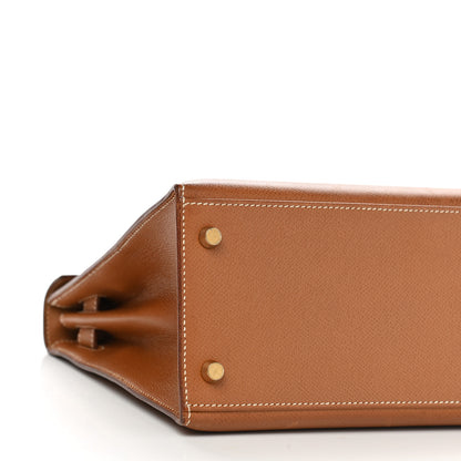 Hermes Courchevel Kelly Sellier 28 Gold 8 of 18