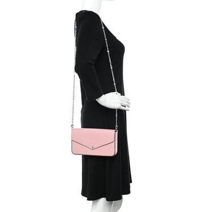 Louis Vuitton Epi Pochette Felicie Rose Ballerine 2 of 11