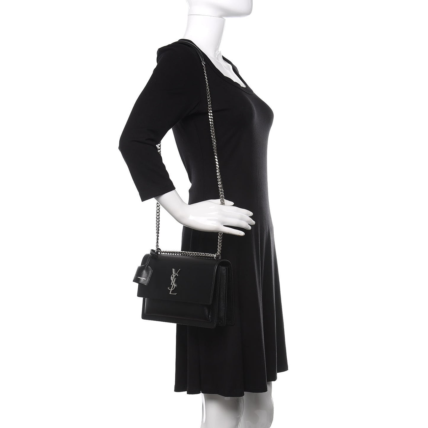 Calfskin Medium Monogram Sunset Black
