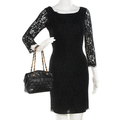 Chanel Lambskin Quilted Small Shoulder Bag Black 2 of 10