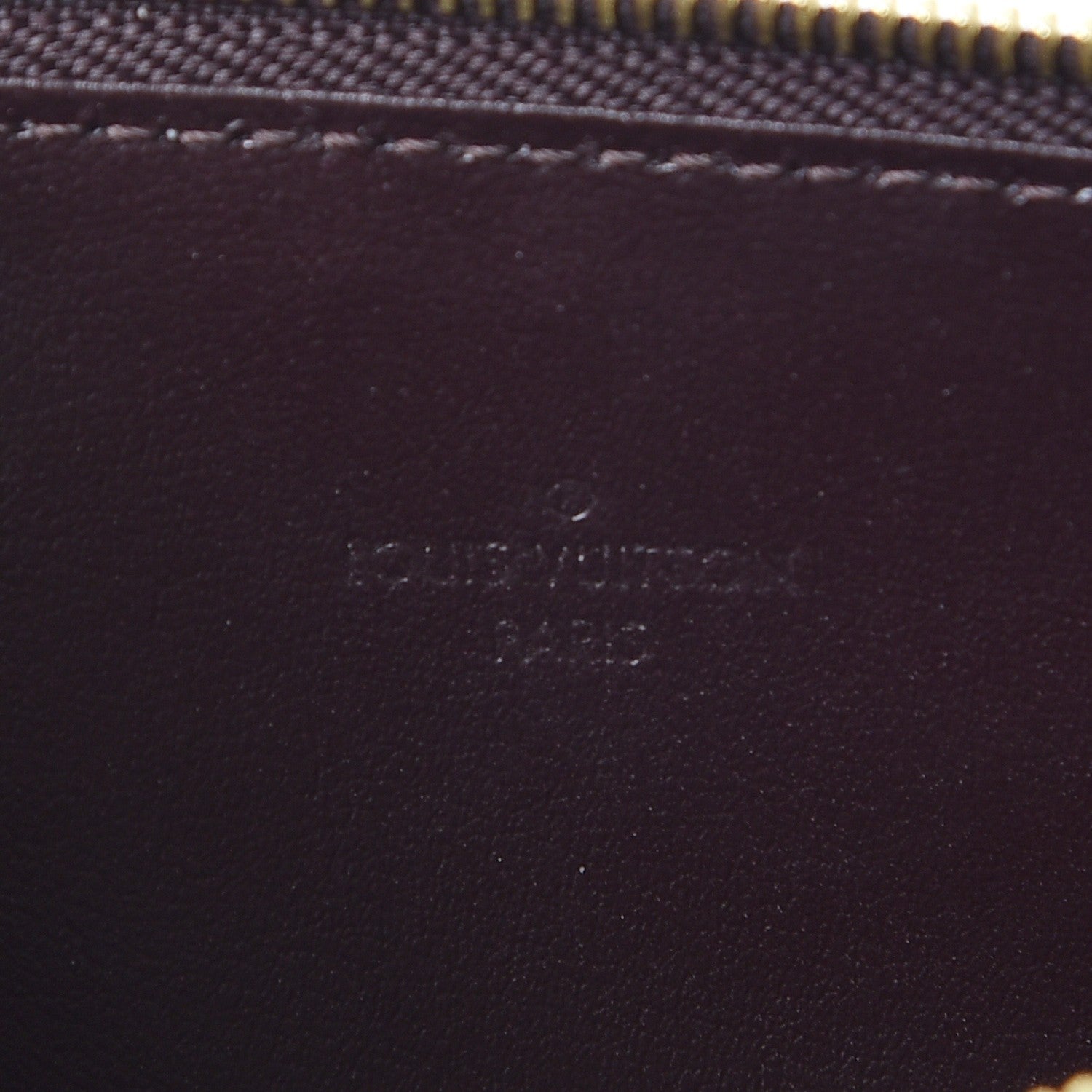 Louis Vuitton Vernis Felicie Chain Wallet Zippered Insert Amarante 6 of 6