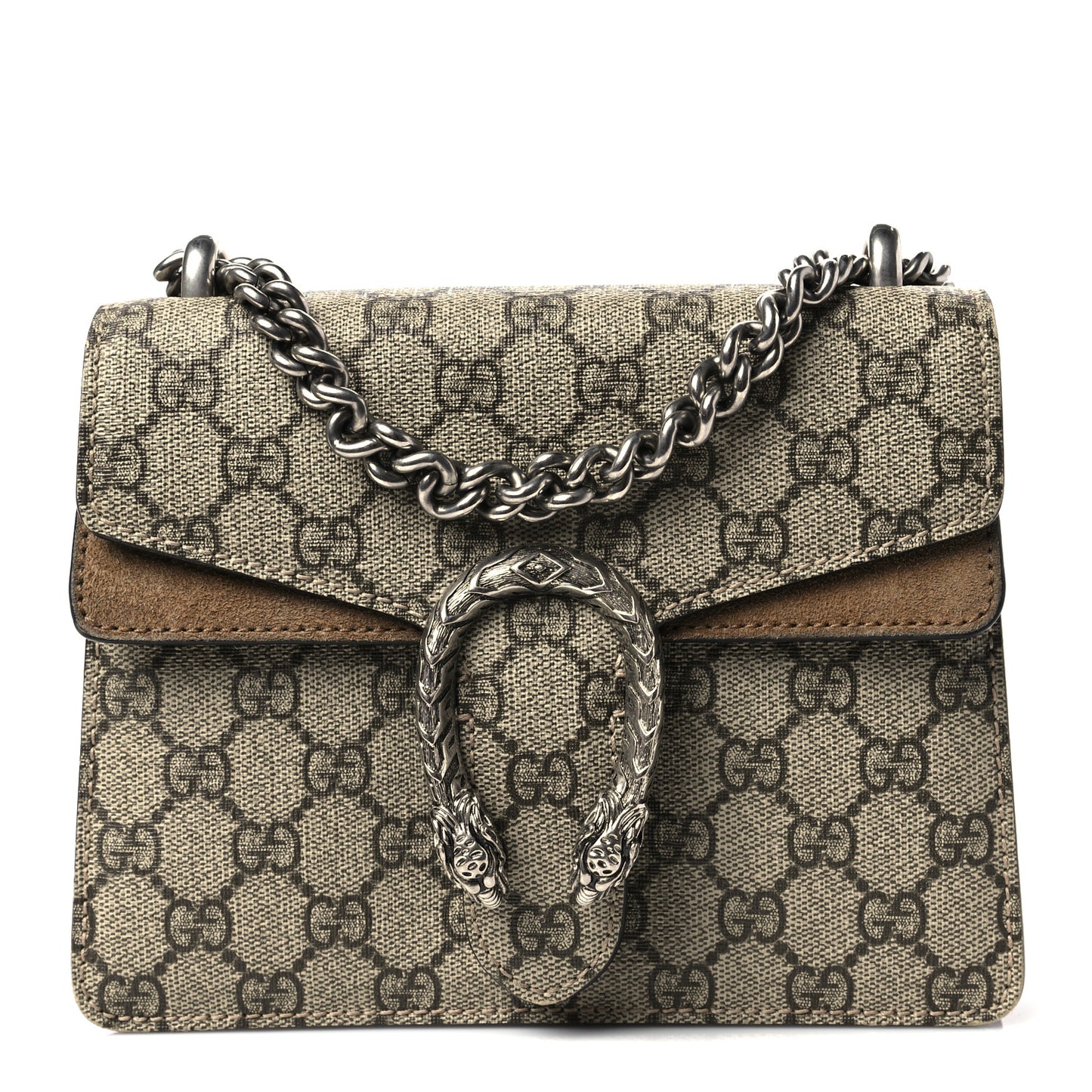 GG Supreme Monogram Mini Dionysus Shoulder Bag Taupe