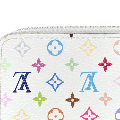 Louis Vuitton Monogram Multicolor Zippy Coin Purse Wallet White Raisin 8 of 10