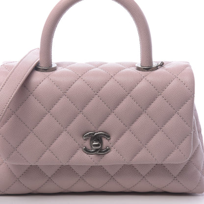 Chanel Caviar Quilted Mini Coco Handle Flap Pink 10 of 10