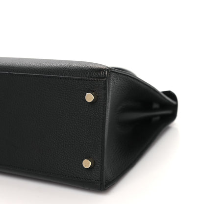 Hermes Vache Liegee Kelly Sellier 32 Black 10 of 12