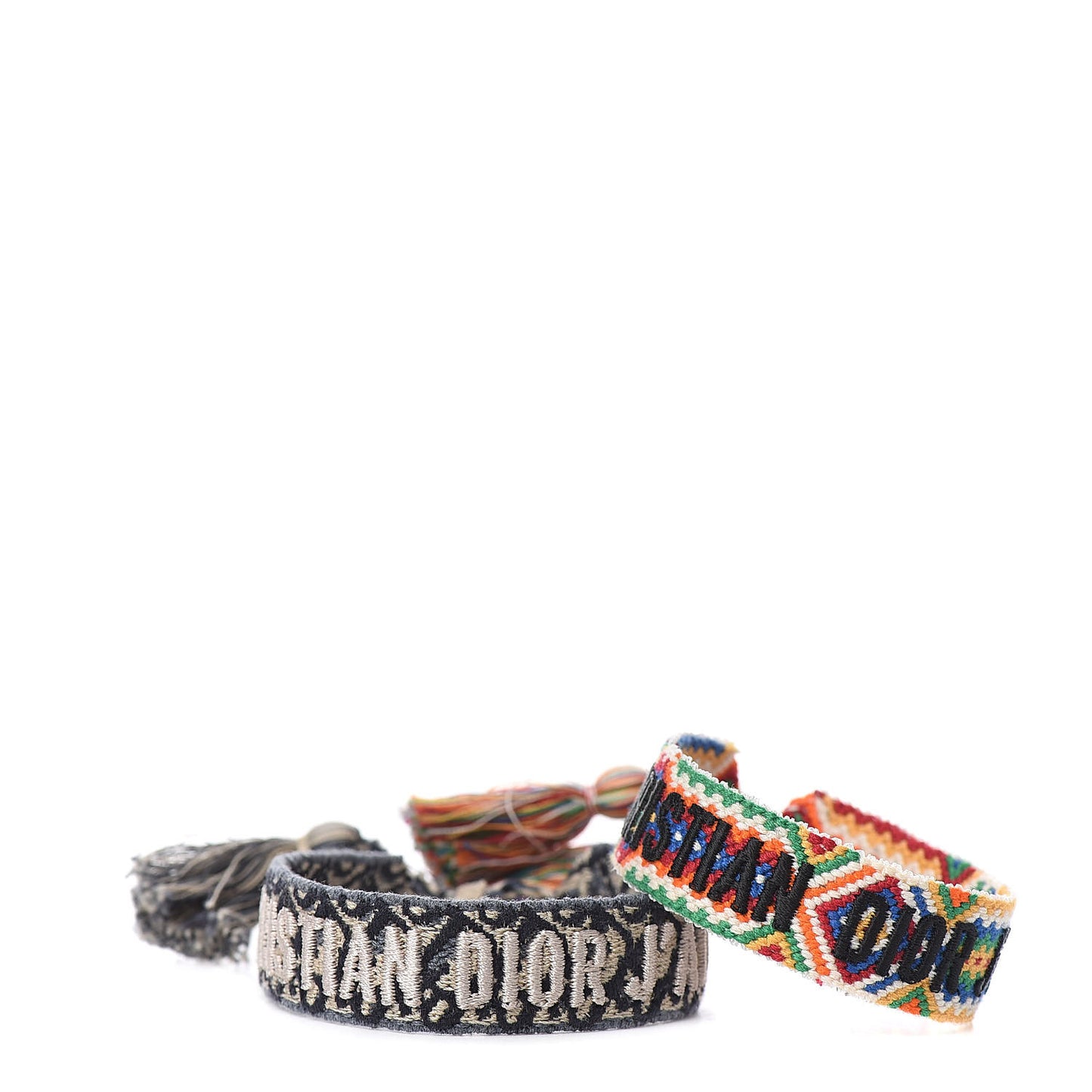 Woven Cotton J'Adior Friendship Bracelet Set Blue Multicolor