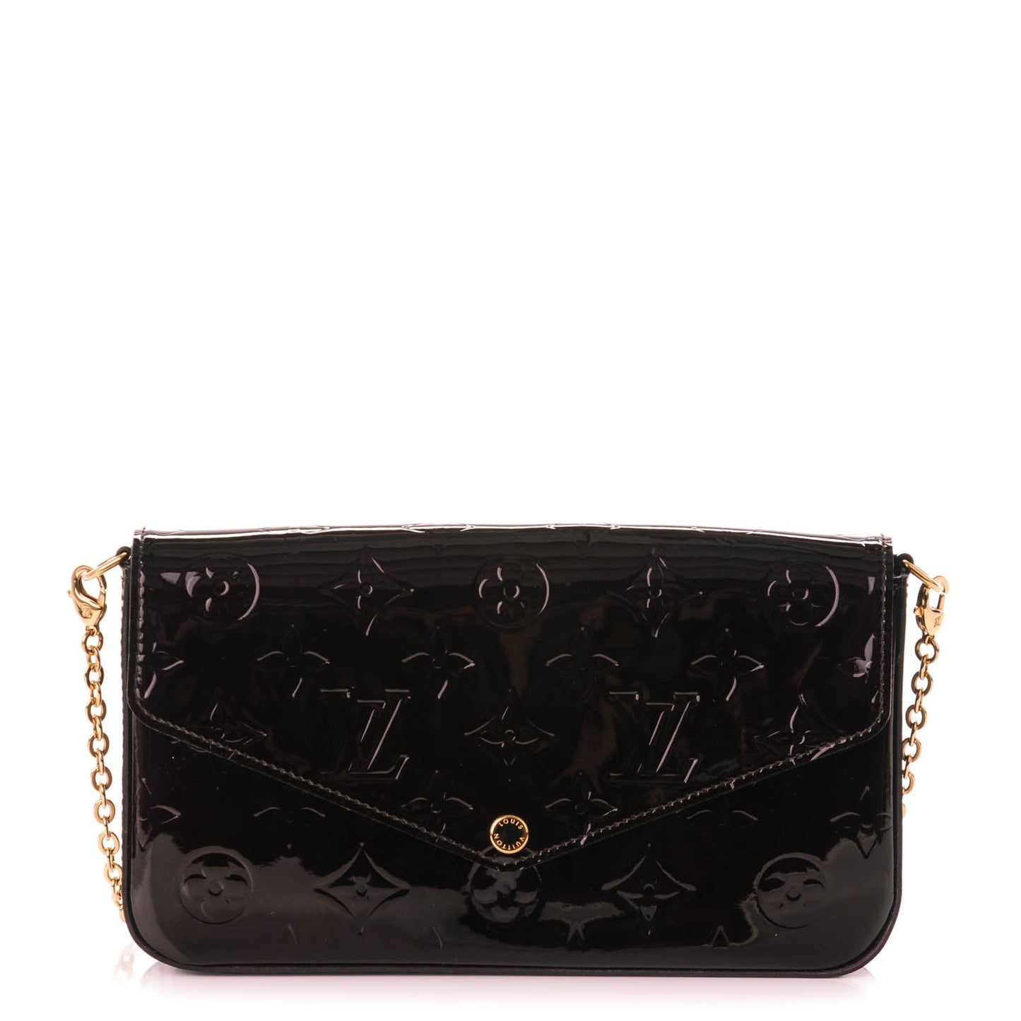 Vernis Pochette Felicie Chain Wallet Amarante