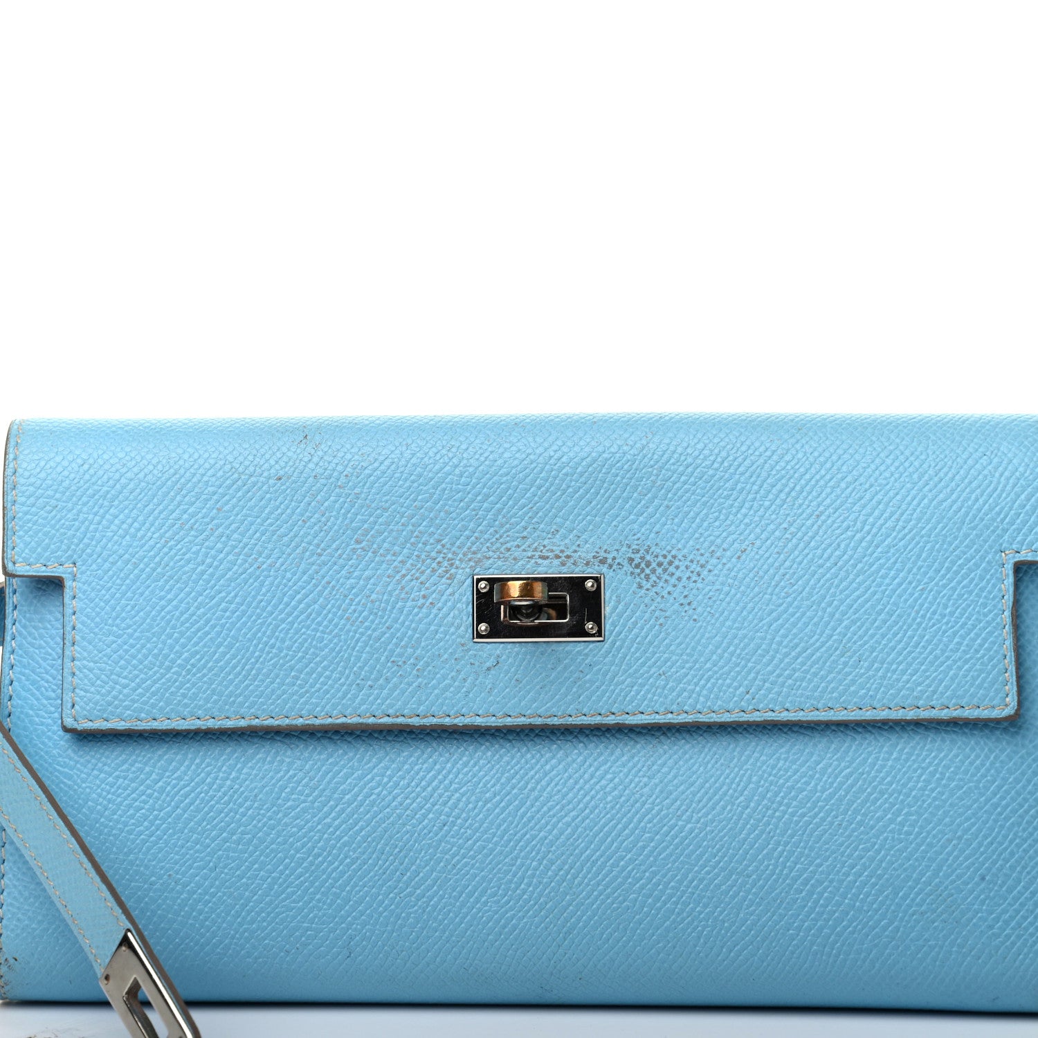 Hermes Epsom Kelly Longue Wallet Celeste 8 of 9