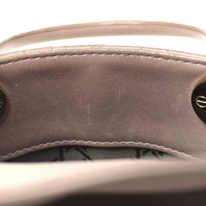 Christian Dior Metallic Lambskin Cannage Mini Lady Dior Lotus 11 of 12