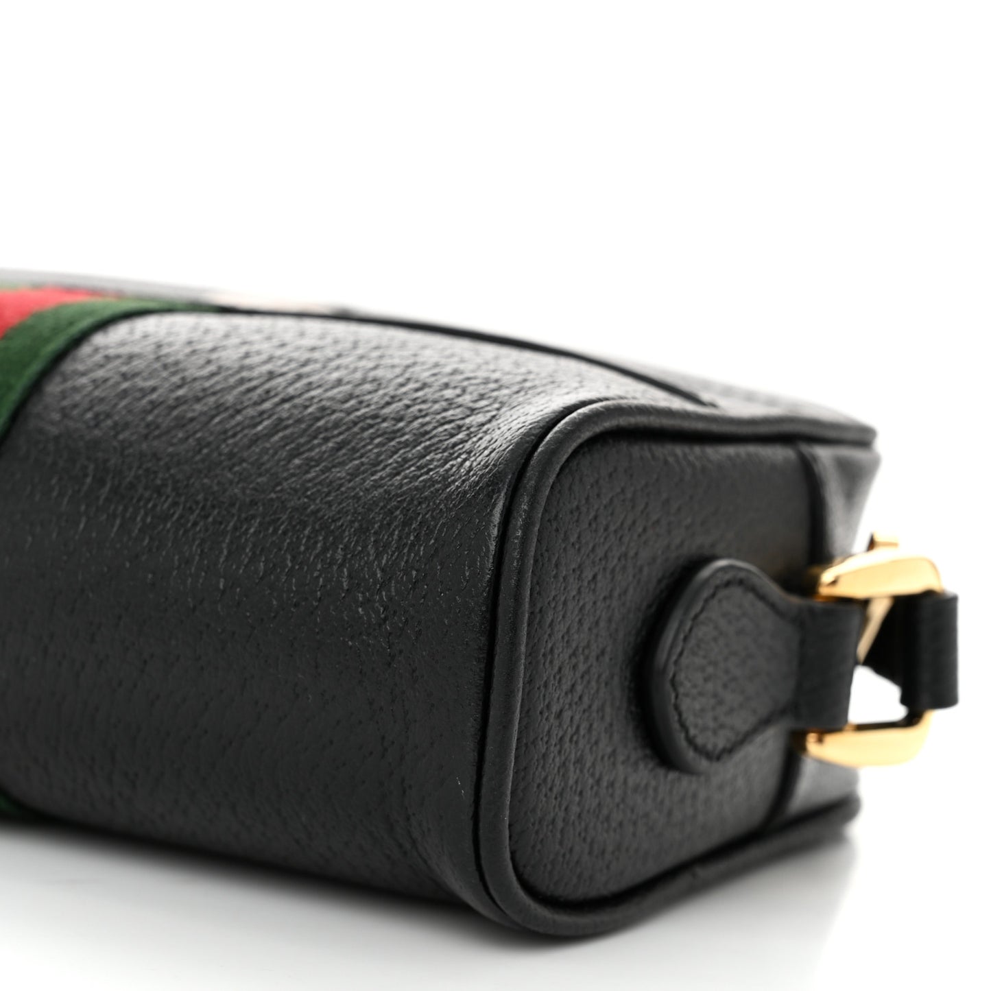 Calfskin Web Mini Ophidia Shoulder Bag Black