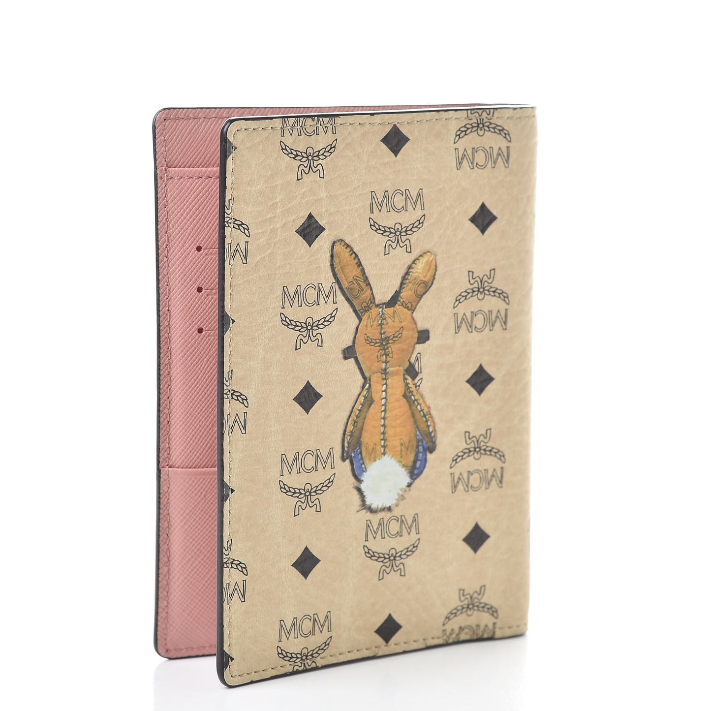 Visetos Rabbit Passport Holder Beige