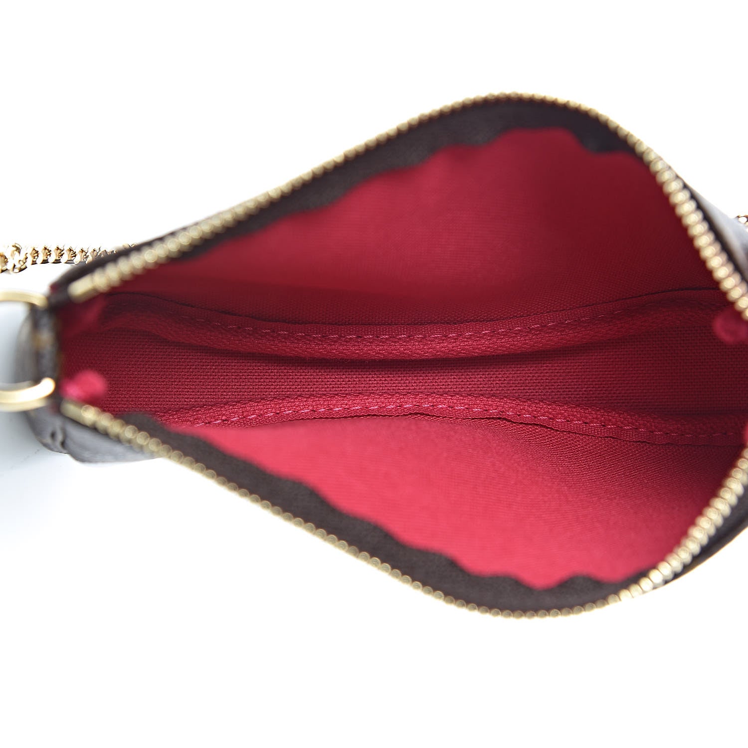 Louis Vuitton Monogram 2019 Christmas Animation Mini Courchevel Pochette Accessories Fuchsia 5 of 9