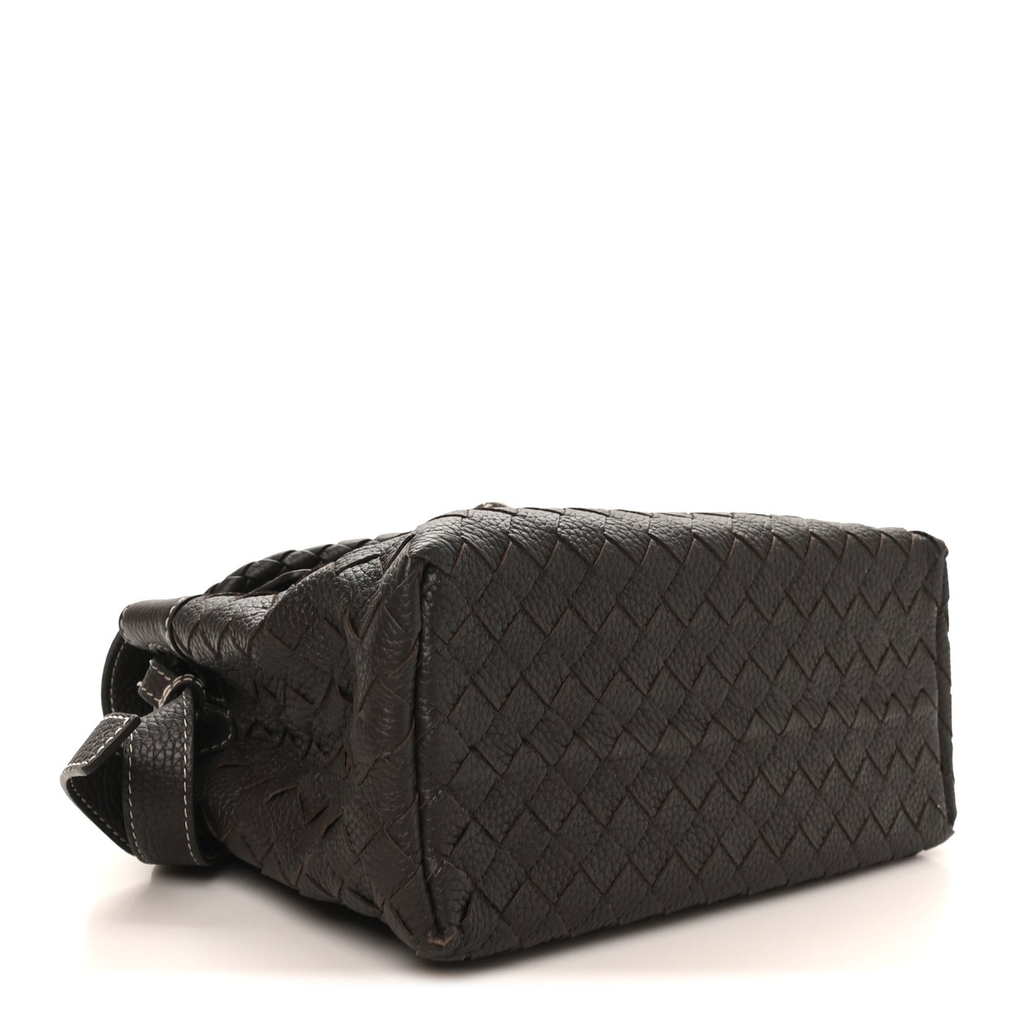 Grained Calfskin Intrecciato Small Andiamo Messenger Bag Fondant