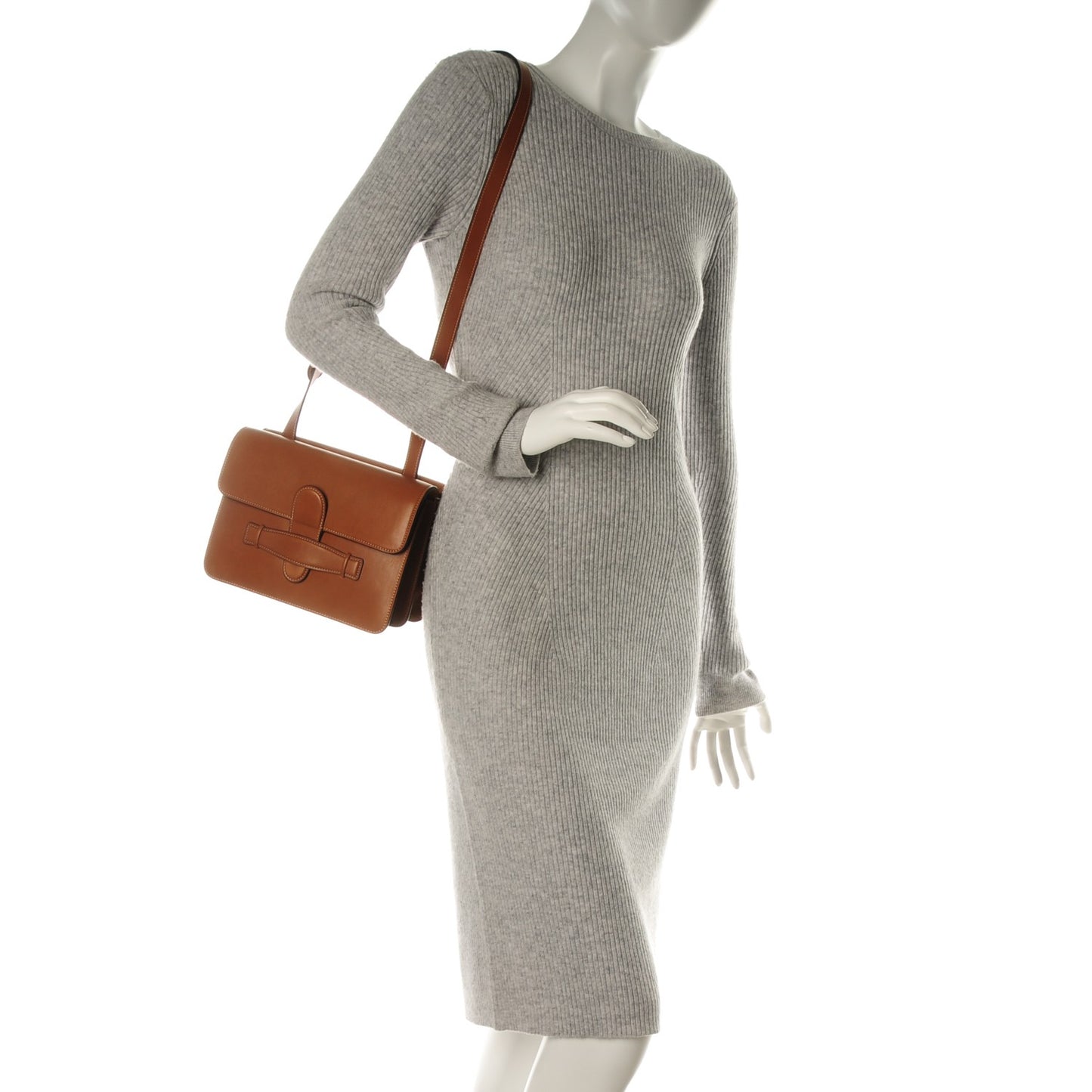 Natural Calfskin Medium Symmetrical Bag Tan