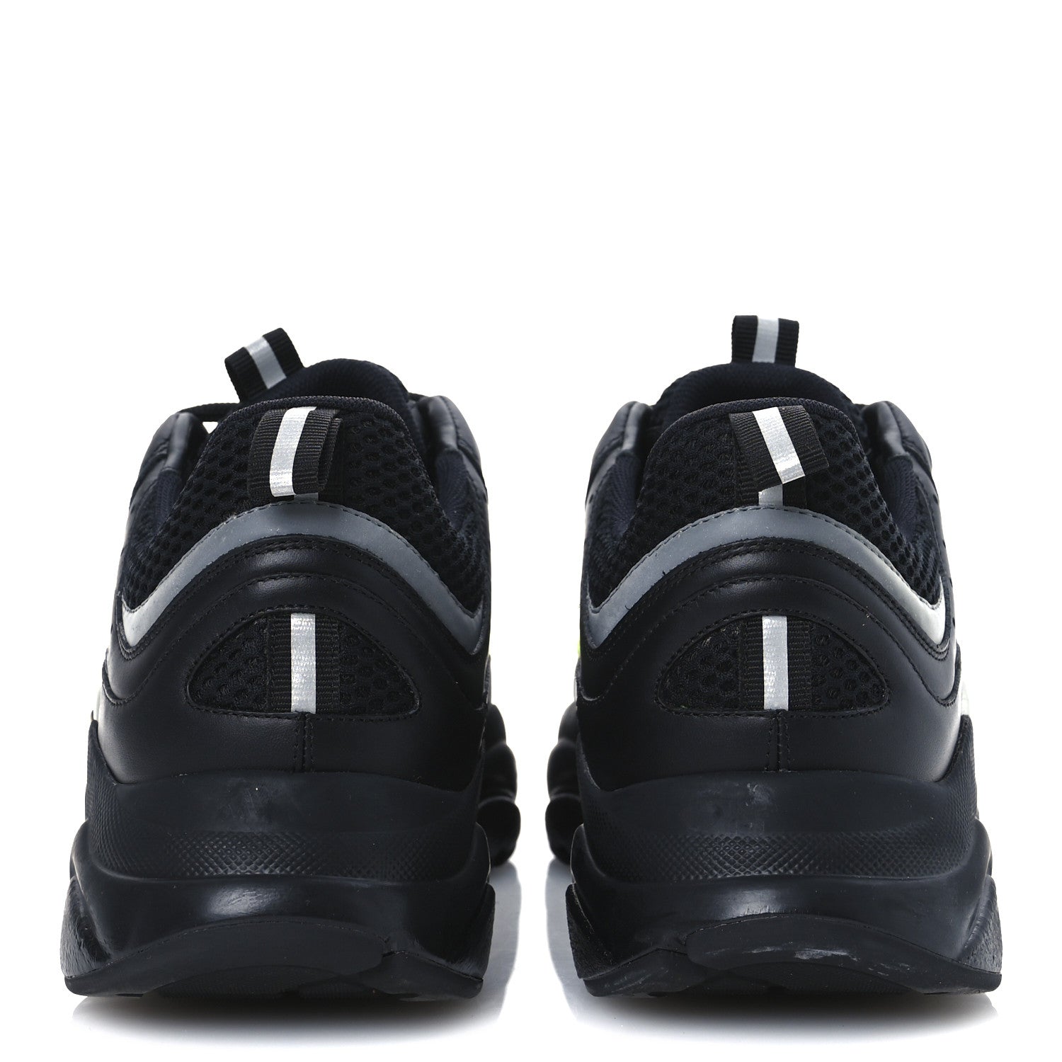 Christian Dior Technical Mesh Calfskin Mens B22 Sneakers 41 Black 6 of 11