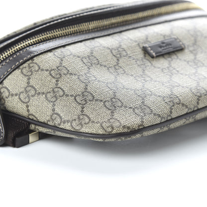 Gucci GG Supreme Monogram Belt Bag Dark Brown 6 of 10