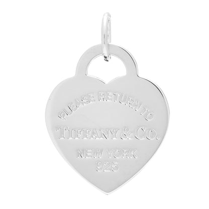 Tiffany Sterling Silver Large Return to Tiffany Heart Tag Charm 1 of 3