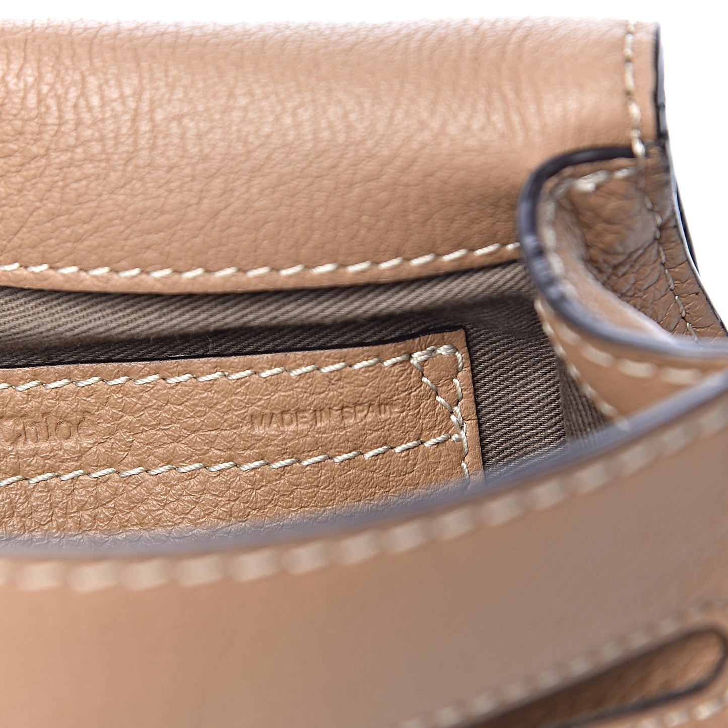 Calfskin Mini Marcie Round Crossbody Bag Nut