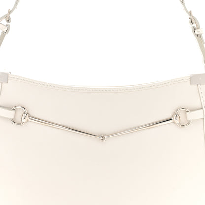Gucci Calfskin Horsebit Slim Shoulder Bag White 8 of 11