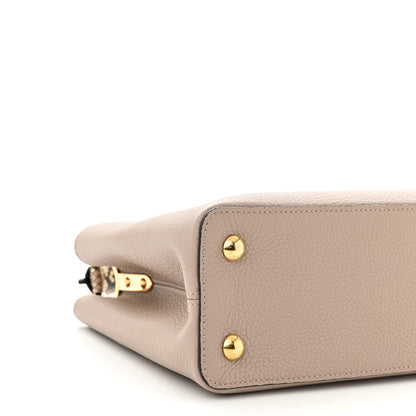 Louis Vuitton Taurillon Python Capucines MM Galet 8 of 9
