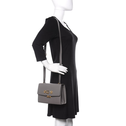 Gucci Smooth Calfskin Small Zumi Shoulder Bag Dusty Grey 2 of 10